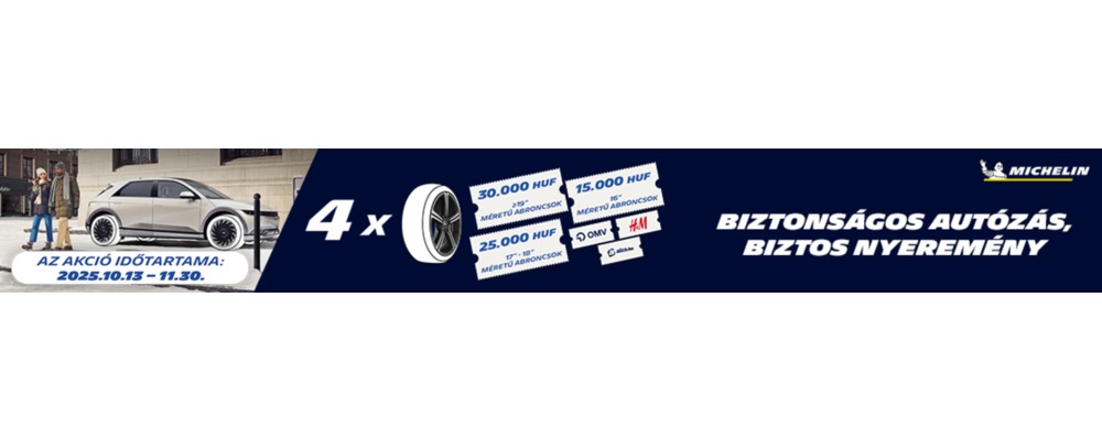 Vásároljon 4 db téli Michelin gumiabroncsot és vegye át az akár 30 ezer Ft értékű ajándék utalványát!