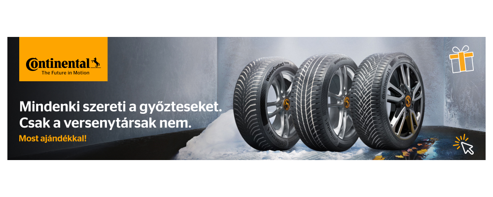 Vásároljon egy szett téli vagy négyévszakos Continental gumiabroncsot, és OMV, alza.hu, vagy Jegy.hu utalványt kap ajándékba!