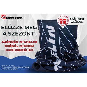 Előzze meg a szezont: Michelin csősál ajándékba minden gumicseréhez!