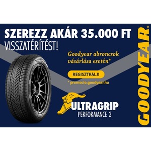 Vásároljon 4 db téli vagy négyévszakos GoodYear gumiabroncsot, és szerezze meg az akár 35.000 Ft értékű üzemanyag utalványt!
